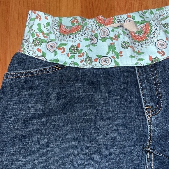 Gap women’s low rise dark wash maternity cropped jeans Size 6 - Picture 3 of 10